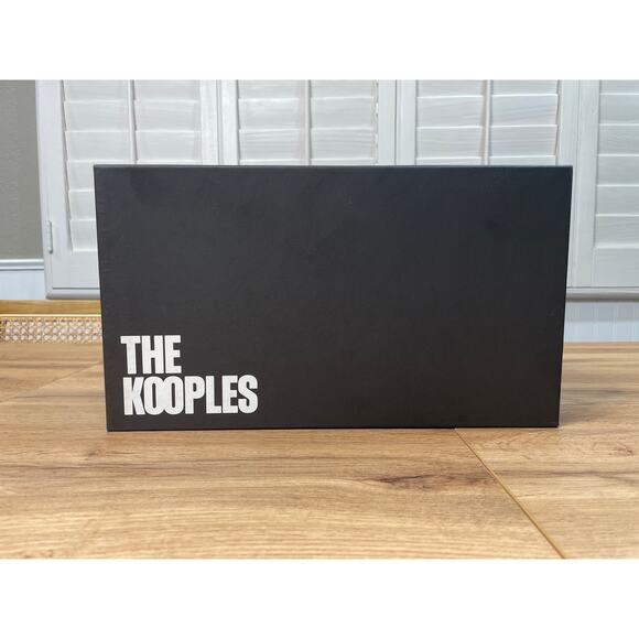 The Kooples Black Leather Buckled Sandals w/ Studs Size 5 US 36 EU NIB Slides - Picture 13 of 13